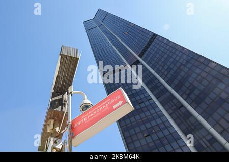 Richtung zum Aussichtspunkt Tour Montparnasse, Paris, Frankreich, Europa. Stockfoto