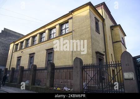 Außenansicht der Großen Synagoge in Kopenhagen, Dänemark am 7. Februar 2020. (Foto von Maxym Marusenko/NurPhoto) Stockfoto