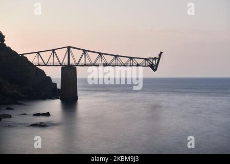 Cargadero de Dicido, Mioño, Castro Urdiales, Kantabrien, Spanien. Stockfoto