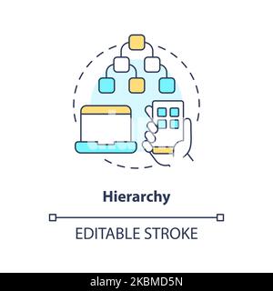 Symbol für das Hierarchiekonzept Stock Vektor
