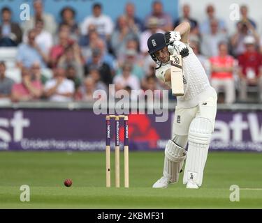 Jos Buttler aus England hat am Sonntag, den 3.. Juni 2018, am dritten Tag des zweiten Nat West Test Spiels zwischen England und Pakistan auf dem Headingley Cricket Ground, Leeds, geschlagen. (Foto von Mark Fletcher/MI News/NurPhoto) Stockfoto