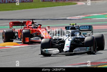 Ein Foto vom 11. Mai 2019 von Ferrari's Sebastian Vettel während des GP von Katalonien. Der vierfache Formel-1-Weltmeister Sebastian Vettel wird Ferrari Ende des Jahres nach dem Auslaufen der Vertragsverhandlungen verlassen. „Meine Beziehung zu Scuderia Ferrari wird Ende 2020 enden“, sagte Vettel Foto: Joan Valls/Urbanandsport/NurPhoto -- (Foto: Urbanandsport/NurPhoto) Stockfoto