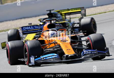 Ein Foto vom 13. Mai 2019 von Carlos Sainz, einem neuen Fahrer des Ferrari-Teams, mit McLaren während des GP Spanien auf dem Circuit Barcelona-Catalunya. (Foto von Joan Valls/ Urbanandsport/NurPhoto) Stockfoto