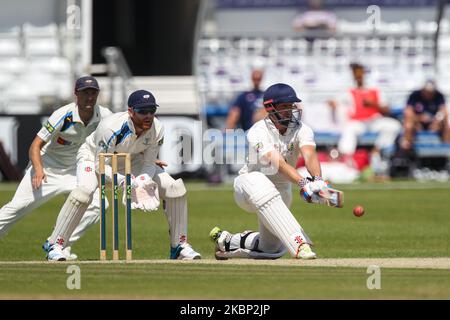 Phil Mustard von Durham während des LV County Championship-Spiels zwischen Yorkshire und Durham am Mittwoch, 9.. Juli 2014, im Headingley Cricket Ground, St. Michaels Lane, Leeds (Foto: Mark Fletcher/MI News/NurPhoto) Stockfoto