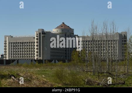 Ein Blick auf das Untersuchungsgefängnis New Kresty in Kolpino, außerhalb von St. Petersburg, Russland, am 25. Mai 2020. (Foto von Sergey Nikolaev/NurPhoto) Stockfoto