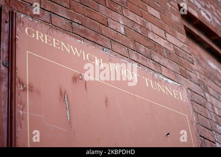 © 2022 John Angerson Greenwich Foot Tunnel. Greenwich, London. Stockfoto