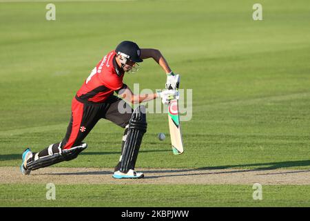 Calum McLeod von Durham beim Kampf der Nat West T20 Blast North Division zwischen Durham und Northamptonshire am Freitag, den 24.. Juli 2014, im Emirates Riverside, Chester le Street (Foto: Mark Fletcher/MI News/NurPhoto) Stockfoto