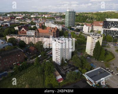 Am 2. Juni 2020 sind in Danzig, Polen, Wohngebäude in der Nähe des Stadtzentrums zu sehen. (Foto von Jaap Arriens/NurPhoto) Stockfoto