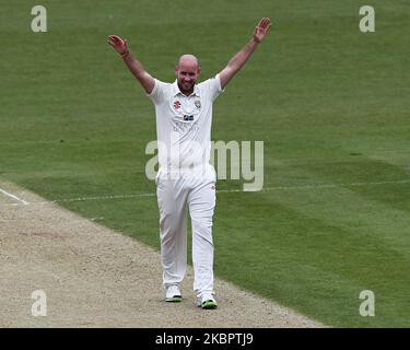 Während des County Championship-Spiels zwischen Durham und Yorkshire im Emirates Riverside, Chester le Street, County Durham am Montag, 5.. Mai 2014. (Foto von Mark Fletcher/MI News/NurPhoto) Stockfoto