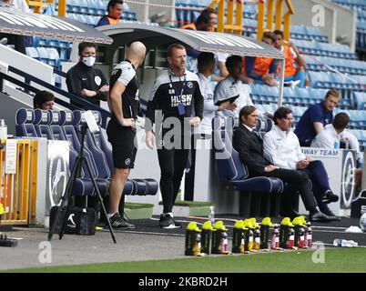 Gary Rowett Manager von Millwall während der EFL Sky Bet Championship zwischen Millwall und Derby County im Den Stadium, London, am 20.. Juni 2020 (Foto by Action Foto Sport/NurPhoto) Stockfoto