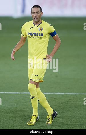 Bruno Soriano von Villarreal während des Liga-Spiels zwischen dem FC Villarreal und dem FC Sevilla im Estadio de la Ceramica am 22. Juni 2020 in Villareal, Spanien. (Foto von Jose Breton/Pics Action/NurPhoto) Stockfoto