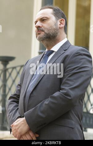 Der Minister für Verkehr, Mobilität und die städtische Agenda, Jose Luis Abalos, besucht die José Ortega y Gasset-Gregorio Marañon-Stiftung, die am 25. Juni 2020 in Madrid, Spanien, ein Universitätsinstitut mit Präsenz in Europa und Lateinamerika hat. (Foto von Oscar Gonzalez/NurPhoto) Stockfoto