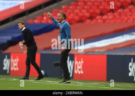 Northampton Town Manager Keith Curle beim Play-Off-Finale der Sky Bet League 2 zwischen Exeter City und Northampton Town am Montag, den 29.. Juni 2020 im Wembley Stadium, London. (Foto von Leila Coker/MI News/NurPhoto) Stockfoto