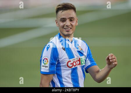 Andoni Gorosabel von Real Sociedad während des Liga-Spiels zwischen Levante UD und Real Sociedad in Ciutat de Valencia am 6. Juli 2020 in Valencia, Spanien. (Foto von Jose Breton/Pics Action/NurPhoto) Stockfoto