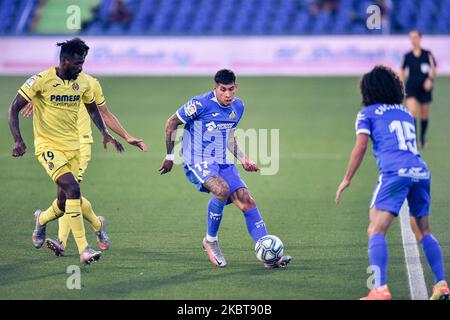 Mathias Olivera während des La Liga-Spiels zwischen Getafe CF und Villarreal CF im Coliseum Alfonso Perez am 08. Juli 2020 in Getafe, Spanien . (Foto von Rubén de la Fuente Pérez/NurPhoto) Stockfoto