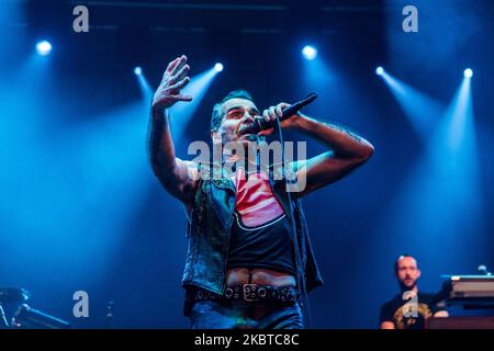 Piero Pel von Litfiba spielt live im Alcatraz in Mailand, Italien, am 22 2015. April (Foto: Mairo Cinquetti/NurPhoto) Stockfoto