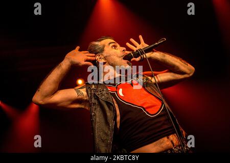 Piero Pel von Litfiba spielt live im Alcatraz in Mailand, Italien, am 22 2015. April (Foto: Mairo Cinquetti/NurPhoto) Stockfoto