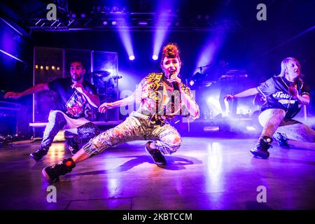 Kiesza spielt am 11 2015. Februar live bei Fabrique in Mailand, Italien (Foto: Mairo Cinquetti/NurPhoto) Stockfoto