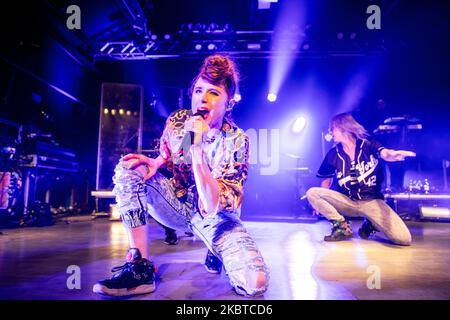 Kiesza spielt am 11 2015. Februar live bei Fabrique in Mailand, Italien (Foto: Mairo Cinquetti/NurPhoto) Stockfoto