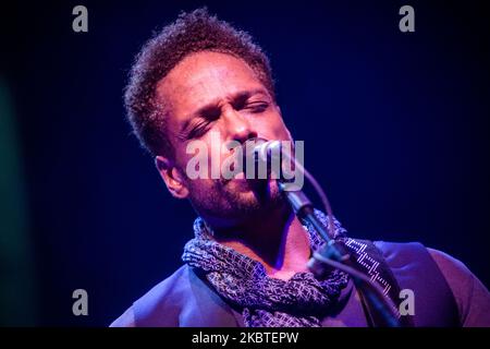 Gary Dourdan, besser bekannt für die Darstellung von Warrick Brown in der Fernsehserie CSI: Crime Scene Investigation, tritt am 22 2015. Mai live in Mailand auf (Foto: Mairo Cinquetti/NurPhoto) Stockfoto