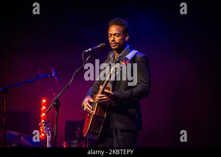 Gary Dourdan, besser bekannt für die Darstellung von Warrick Brown in der Fernsehserie CSI: Crime Scene Investigation, tritt am 22 2015. Mai live in Mailand auf (Foto: Mairo Cinquetti/NurPhoto) Stockfoto