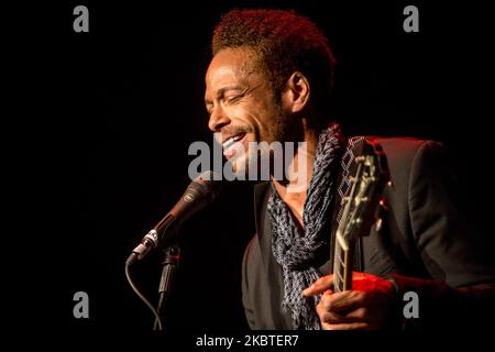 Gary Dourdan, besser bekannt für die Darstellung von Warrick Brown in der Fernsehserie CSI: Crime Scene Investigation, tritt am 22 2015. Mai live in Mailand auf (Foto: Mairo Cinquetti/NurPhoto) Stockfoto