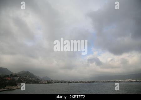 Monsun Wolken am Himmel, in Ajmer, Rajasthan, Indien am 12. Juli 2020. (Foto von Himanshu Sharma/NurPhoto) Stockfoto