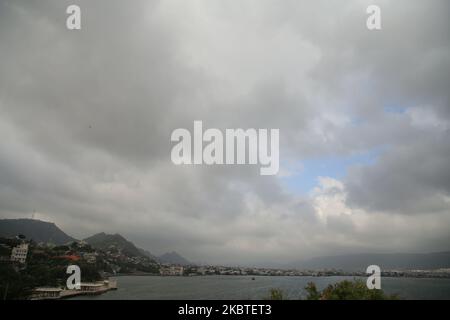 Monsun Wolken am Himmel, in Ajmer, Rajasthan, Indien am 12. Juli 2020. (Foto von Himanshu Sharma/NurPhoto) Stockfoto