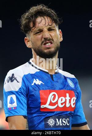 Nachspiel von Dries Mertens von Neapel während des Fußballspiels der Serie A SSC Napoli gegen AC Mailand im San Paolo Stadion in Neapel, Italien am 12. Juli 2020 (Foto: Matteo Ciambelli/NurPhoto) Stockfoto