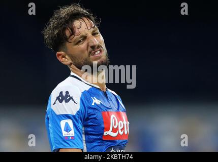 Nachspiel von Dries Mertens von Neapel während des Fußballspiels der Serie A SSC Napoli gegen AC Mailand im San Paolo Stadion in Neapel, Italien am 12. Juli 2020 (Foto: Matteo Ciambelli/NurPhoto) Stockfoto