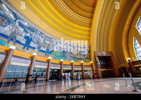 Das Cincinnati Museum Center im Union Terminal öffnete seine Türen und Exponate für die Öffentlichkeit heute Morgen im Zuge der Coronavirus COVID-19 Pandemie, Freitag, 17. Juli 2020, in Cincinnati, Ohio, Usa. (Foto von Jason Whitman/NurPhoto) Stockfoto