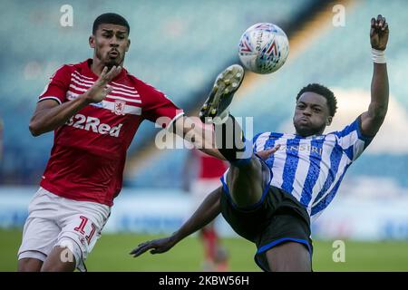 Dominic Iorfa von Sheffield Wednesday startet beim Sky Bet Championship-Spiel zwischen Sheffield Wednesday und Middlesbrough in Hillsborough, Sheffield, am Mittwoch, England, am 22.. Juli 2020 von Ashley Fletcher aus Middlesbrough. (Foto von Mark Fletcher/MI News/NurPhoto) Stockfoto