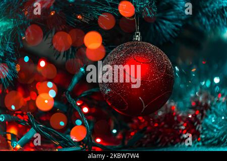 Weihnachtsbaum-Hintergrund Stockfoto
