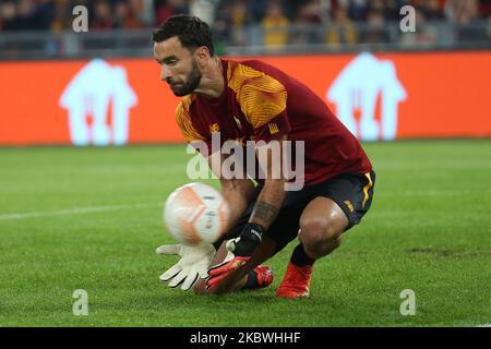 Rom, Italien. 03.. November 2022. Rui Patricio (Roma) beim Aufwärmen des UEFA Europa League-Spiels der Gruppe C zwischen AS Roma und Ludogorets Razgrad im Stadio Olimpico am 3. November 2022 in Rom, Italien. (Foto von Giuseppe Fama/Pacific Press) Quelle: Pacific Press Media Production Corp./Alamy Live News Stockfoto