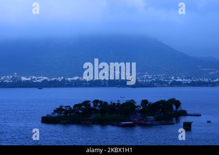 Monsun Wolken Hover Über Ajmer City In Rajasthan, Indien Am 11. August 2020. (Foto von Himanshu Sharma/NurPhoto) Stockfoto