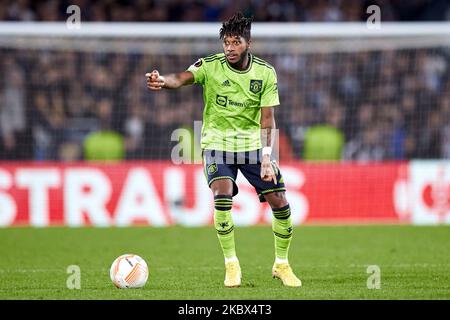 SAN SEBASTIAN, SPANIEN - 03. NOVEMBER: Frederico Rodrigues de Paula 'Fred' von Manchester United im Einsatz während des UEFA Europa League-Spiel der Gruppe E zwischen Real Sociedad und Manchester United am 3. November 2022 in der reale Arena in San Sebastian, Spanien. Quelle: Ricardo Larreina/AFLO/Alamy Live News Stockfoto