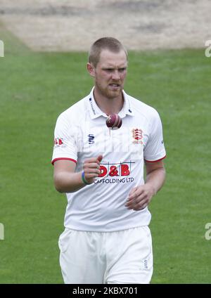 HOVE, Großbritannien, 15. AUGUST: Essex's Jamie Porter am ersten Tag der Bob Willis Trophy Southern Group zwischen Sussex CCC und Essex CCC am 15.. August 2020 auf dem 1. Central County Ground, Brighton und Hove, England (Foto by Action Foto Sport/NurPhoto) Stockfoto