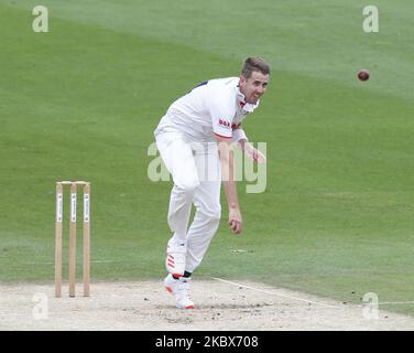 HOVE, Großbritannien, 15. AUGUST: Matt Quinn von Essex am ersten Tag der Bob Willis Trophy Southern Group zwischen Sussex CCC und Essex CCC am 15.. August 2020 auf dem 1. Central County Ground, Brighton und Hove, England (Foto by Action Foto Sport/NurPhoto) Stockfoto
