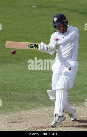 Wayne Madsen aus Derbyshire beim Bob Willis Trophy-Spiel zwischen dem Durham County Cricket Club und dem Derbyshire County Cricket Club in Emirates Riverside, Chester le Street (Foto: Mark Fletcher/MI News/NurPhoto) Stockfoto