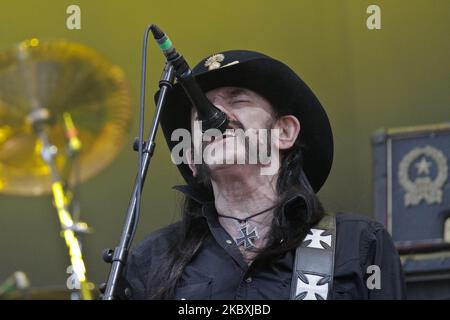 Motorohead tritt auf der Bühne während des Ansan M Valley Rock Festivals, am 25. Juli 2015. Jedes Jahr im juli findet das Rock Festival statt. (Foto von Seung-il Ryu/NurPhoto) Stockfoto