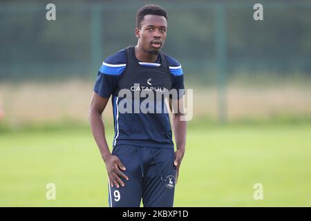 Timi Odusina während der Vorsaison-Ausbildung von Hartlepool United am East Durham College, Peterlee, County Durham, England, am 27. August 2020. (Foto von Mark Fletcher/MI News/NurPhoto) Stockfoto