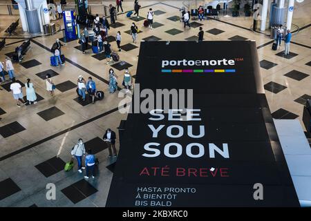 Blick auf den Flughafen Sa Carneiro in Porto, Portugal, am 29. August 2020. (Foto von Rita Franca/NurPhoto) Stockfoto