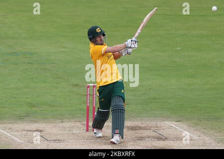 Chris Nash von Notts während des Vitality Blast T20-Spiels zwischen Durham County Cricket Club und Nottinghamshire am Samstag, den 29.. August 2020, in Emirates Riverside, Chester le Street. (Foto von Mark Fletcher/MI News/NurPhoto) Stockfoto