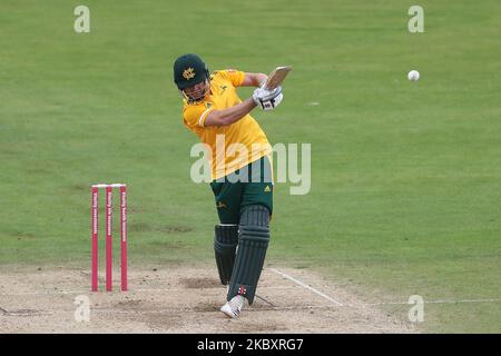 Chris Nash von Notts während des Vitality Blast T20-Spiels zwischen Durham County Cricket Club und Nottinghamshire am Samstag, den 29.. August 2020, in Emirates Riverside, Chester le Street. (Foto von Mark Fletcher/MI News/NurPhoto) Stockfoto