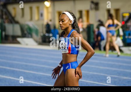 Larissa Iapichino tritt am 29. August 2020 im Colbachini Stadium in Padua, Italien, bei der Ausgabe 110 der italienischen Leichtathletik-Meisterschaften im Weitsprung an. (Foto von Massimo Bertolini/NurPhoto) Stockfoto