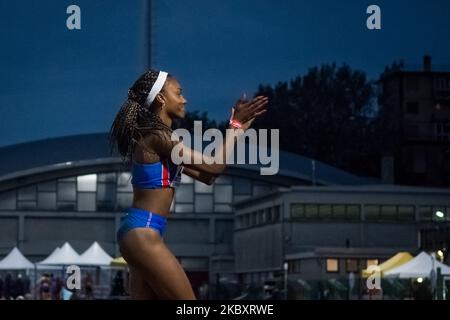 Larissa Iapichino tritt am 29. August 2020 im Colbachini Stadium in Padua, Italien, bei der Ausgabe 110 der italienischen Leichtathletik-Meisterschaften im Weitsprung an. (Foto von Massimo Bertolini/NurPhoto) Stockfoto