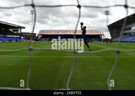 Ian Lawlor von Oldham Athletic während des Vorsaison-Freundschaftsspiel zwischen Oldham Athletic und Lincoln City im Boundary Park, Oldham, England, am 29. August 2020. (Foto von Eddie Garvey/MI News/NurPhoto) Stockfoto