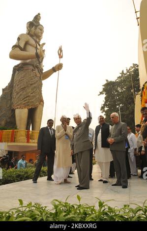 File Photo : Shri Pranab Mukherjee, ehemaliger Präsident von Indien und Bharat Ratna, starb mit 84 Jahren nach einer langen Krankheit. In Neu Delhi, Indien, trauerten führende Persönlichkeiten aus allen Gesellschaftsschichten um den politischen Verstandenen. (Foto von Debajyoti Chakraborty/NurPhoto) Stockfoto