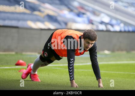 LONDON, ENGLAND. SEPTEMBER 1. 2020 James Vennings von Charlton Athletic macht sich am 1. September 2020 beim EFL Trophy-Spiel zwischen AFC Wimbledon und Charlton Athletic im Kiyan Prince Foundation Stadium, London, England, auf den ersten Stand. (Foto von Tom West/MI News/NurPhoto) Stockfoto