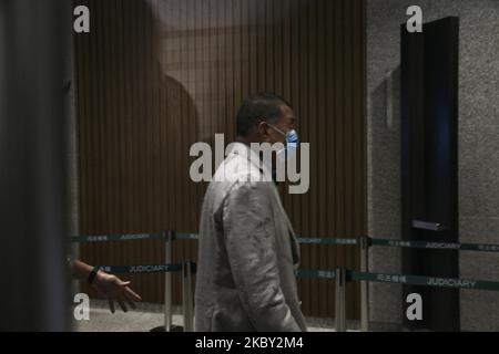 Jimmy Lai besucht West Kowloon Courthouse, Kowloon, Hongkong, 3.. September 2020 (Foto von Tommy Walker/NurPhoto) Stockfoto